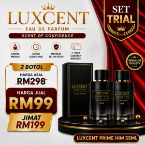 2Botol Perfume Luxcent Him EDP 55ml