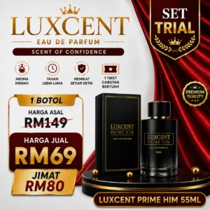 1Botol Perfume Luxcent Him EDP 55ml