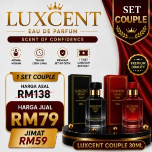1Set Couple Perfume Luxcent EDP 30ml